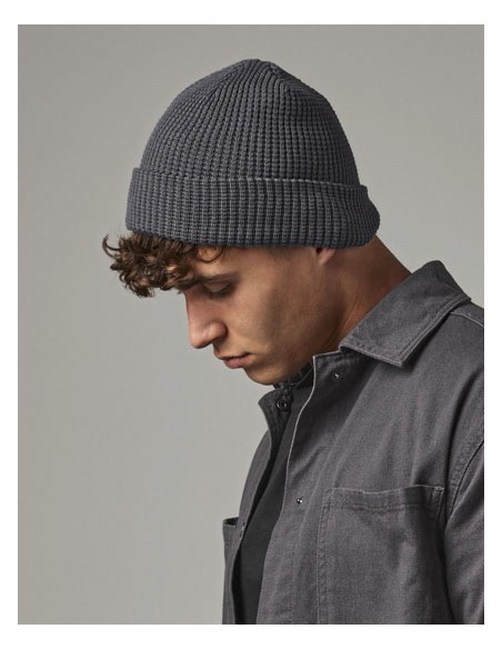BEE-B52N-Organic Cotton Waffle Beanie 2